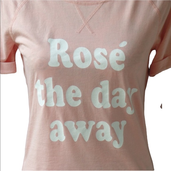 NWT Grayson Threads Pink XS T-Shirt Rose' the day away Graphic Tee Top NEW - Picture 3 of 7